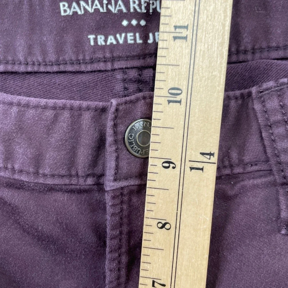 Banana Republic Travel Jean Mens 31x32 Purple Athletic Fit Stretch Cotton Pants